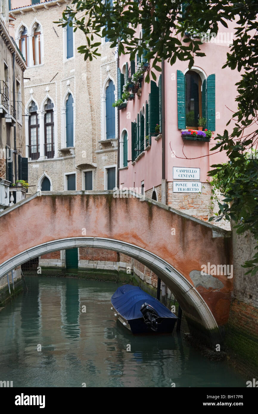 One of many canals in Venice Italy Stock Photo Alamy