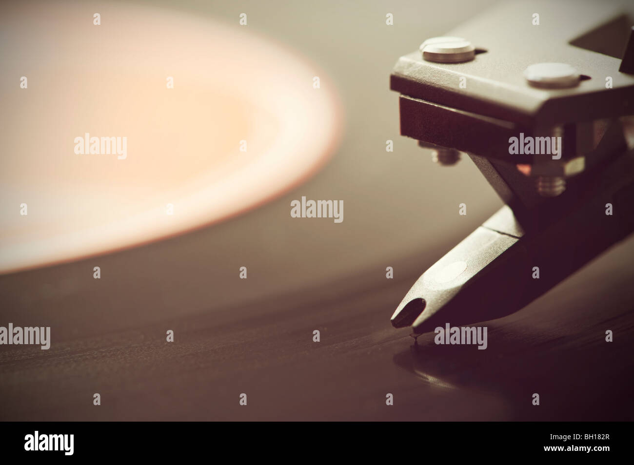 Stylus in groove of vinyl LP Stock Photo: 27687823 - Alamy