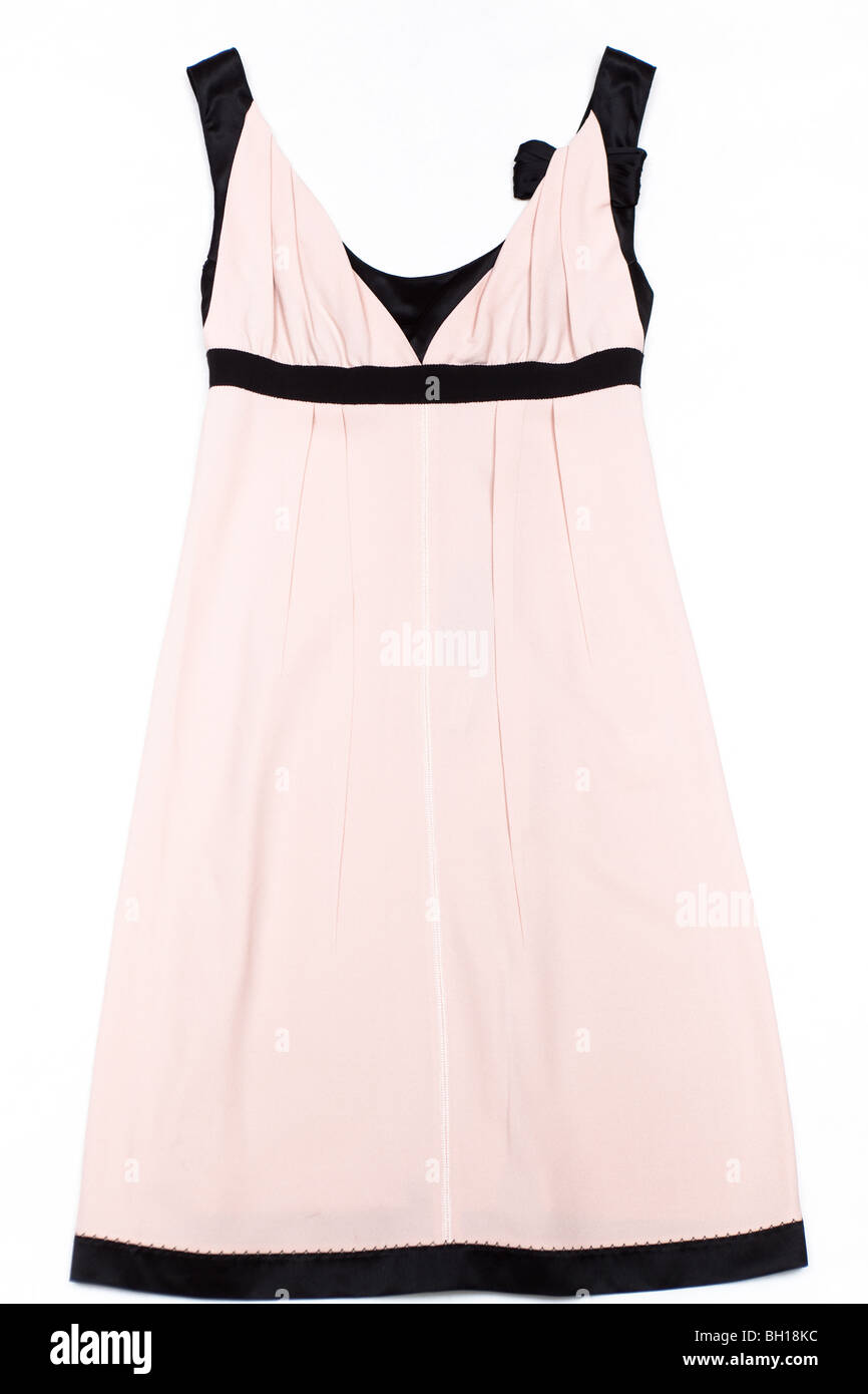 Female summer dress. Isolated object on a white background Stock Photo ...