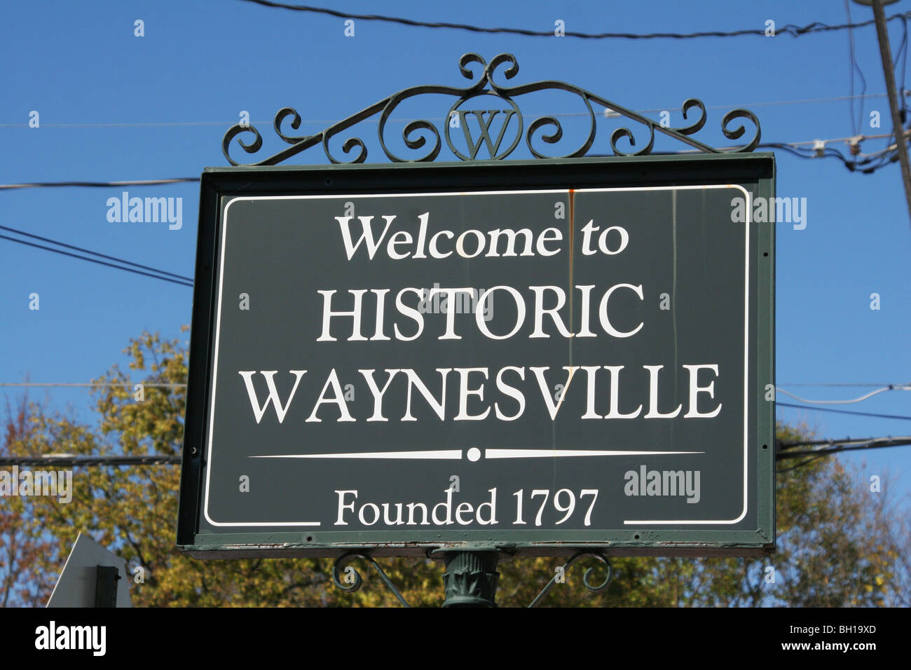 Sign To Historic Waynesville Founded 1797. Waynesville, Ohio