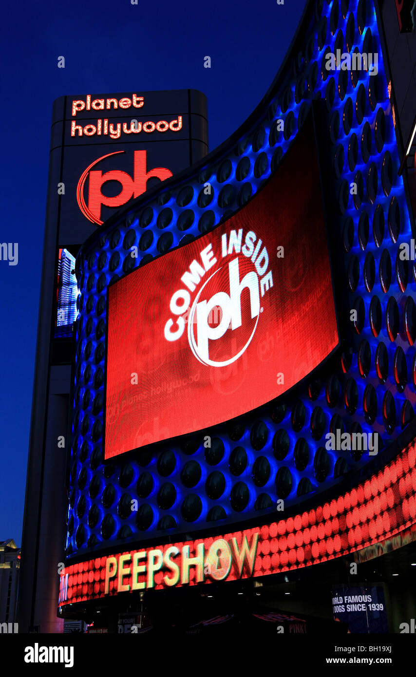 Peep Show at Hollywood Resort and Casino in Las Vegas Stock