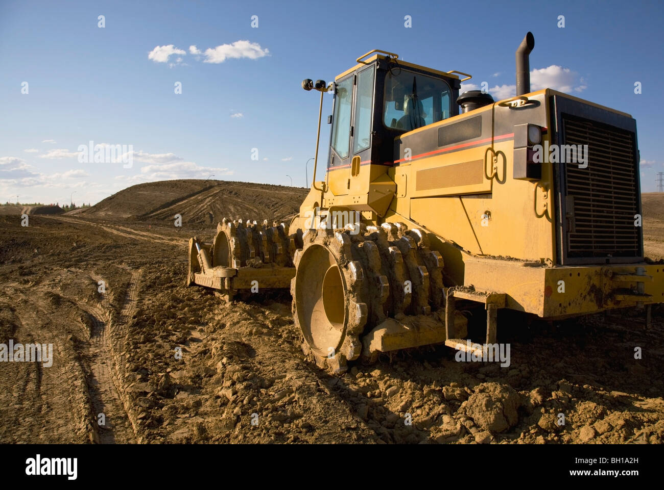 Heavy road construction equipment Stock Photo Alamy