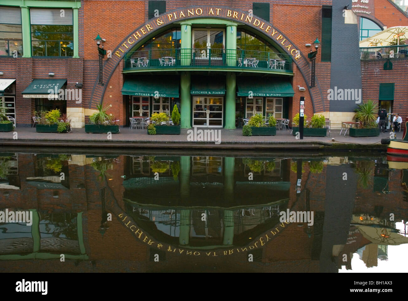 Restaurant at Gas Street Basin Convention Quarter central Birmingham
