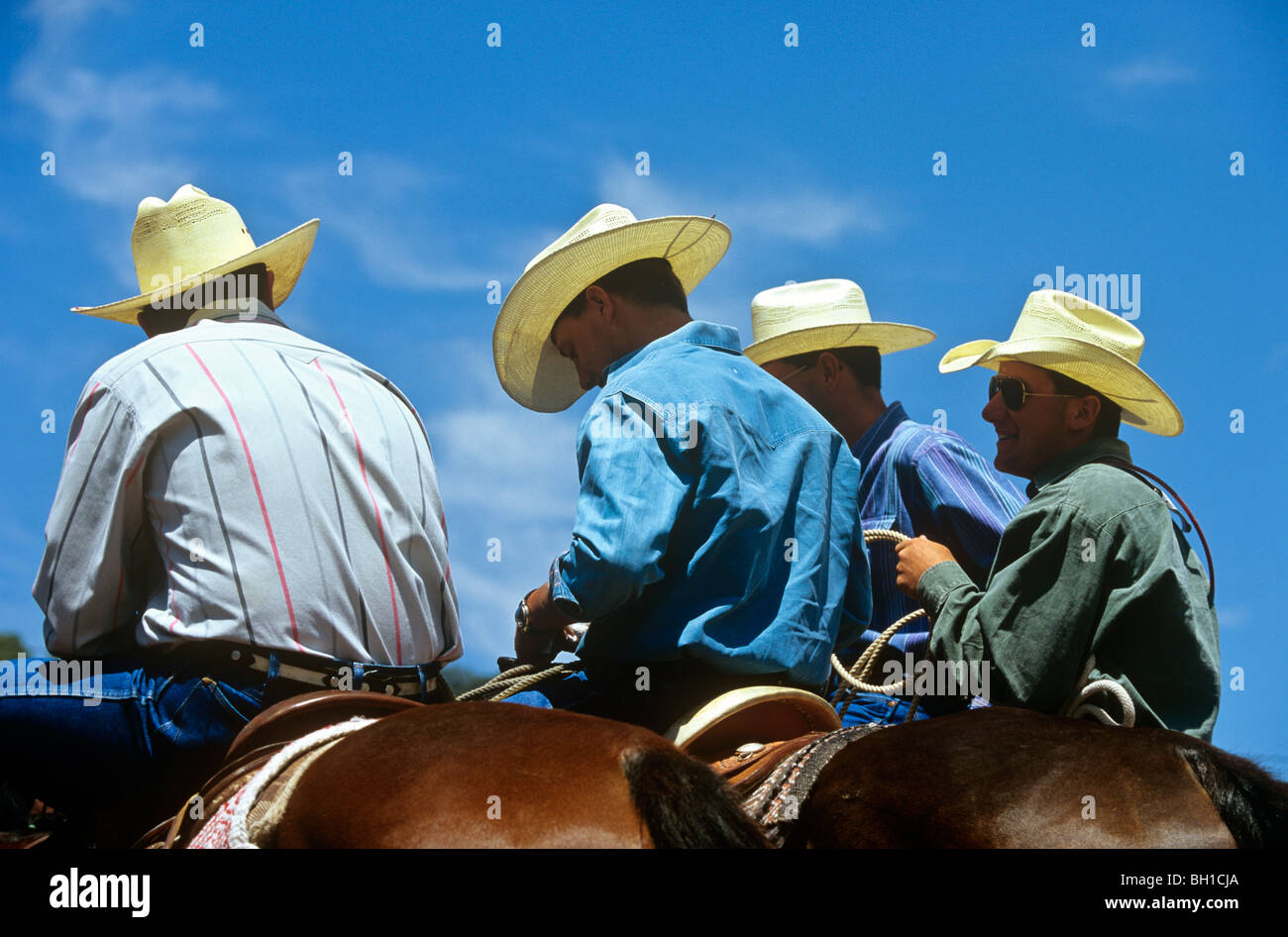 Cowboys at the Mescalero Rodeo Mescalero New Mexico USA Stock Photo Alamy