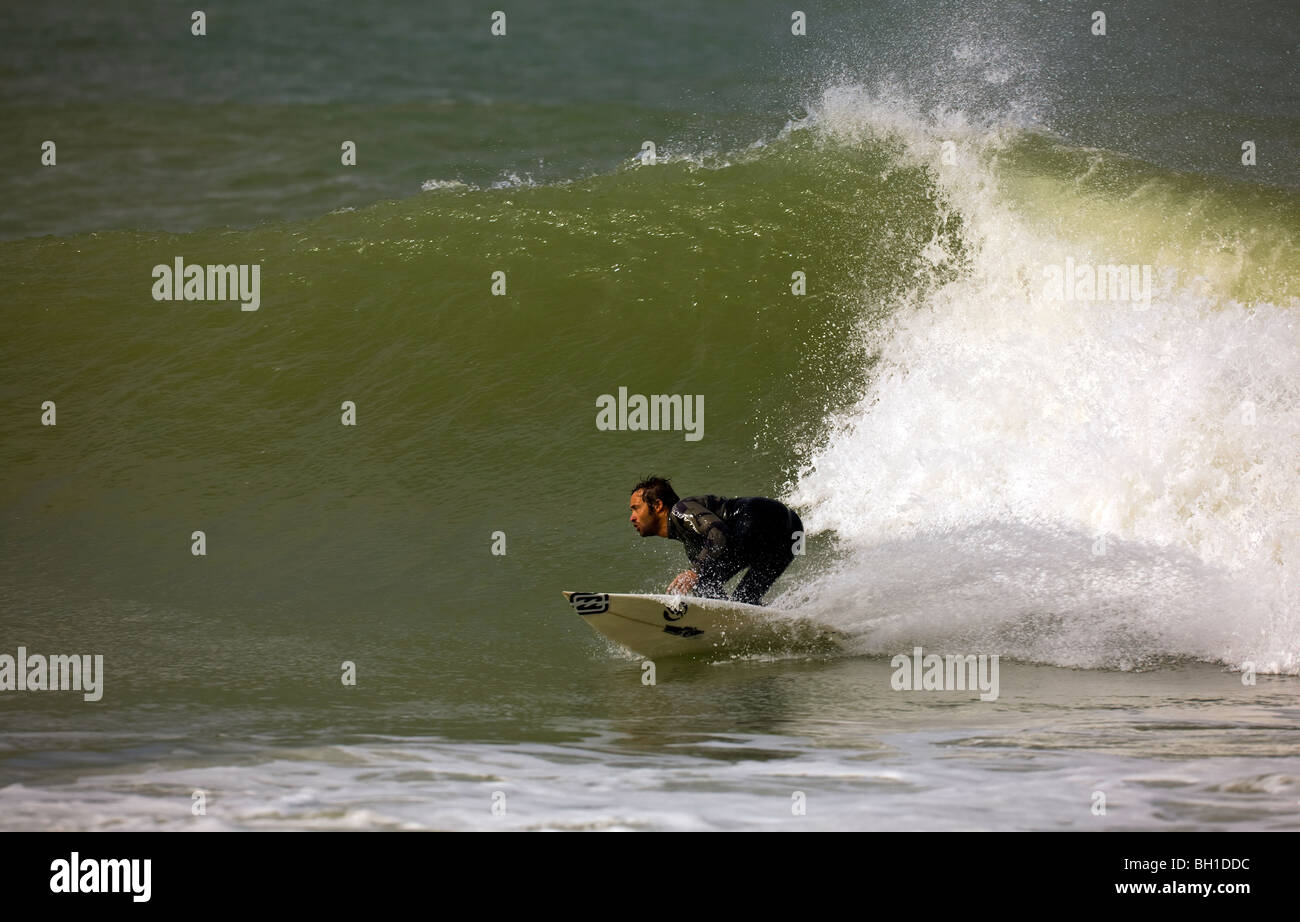 Mauritania, Nouadhibou Peninsula, surfing Raul Garcia (ESP Stock Photo Alamy