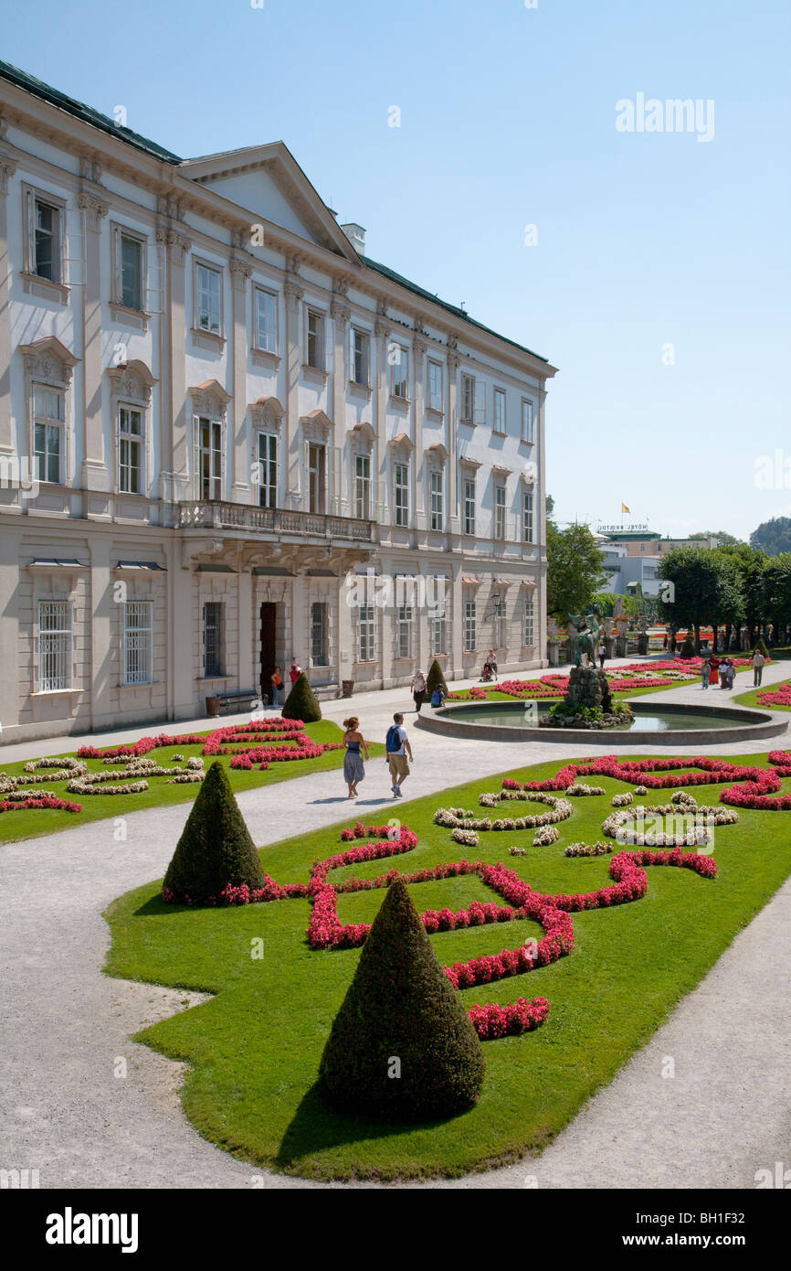 SCHLOSS MIRABELL CASTLE, MIRABELLGARTEN GARDEN, SALZBURG, AUSTRIA Stock