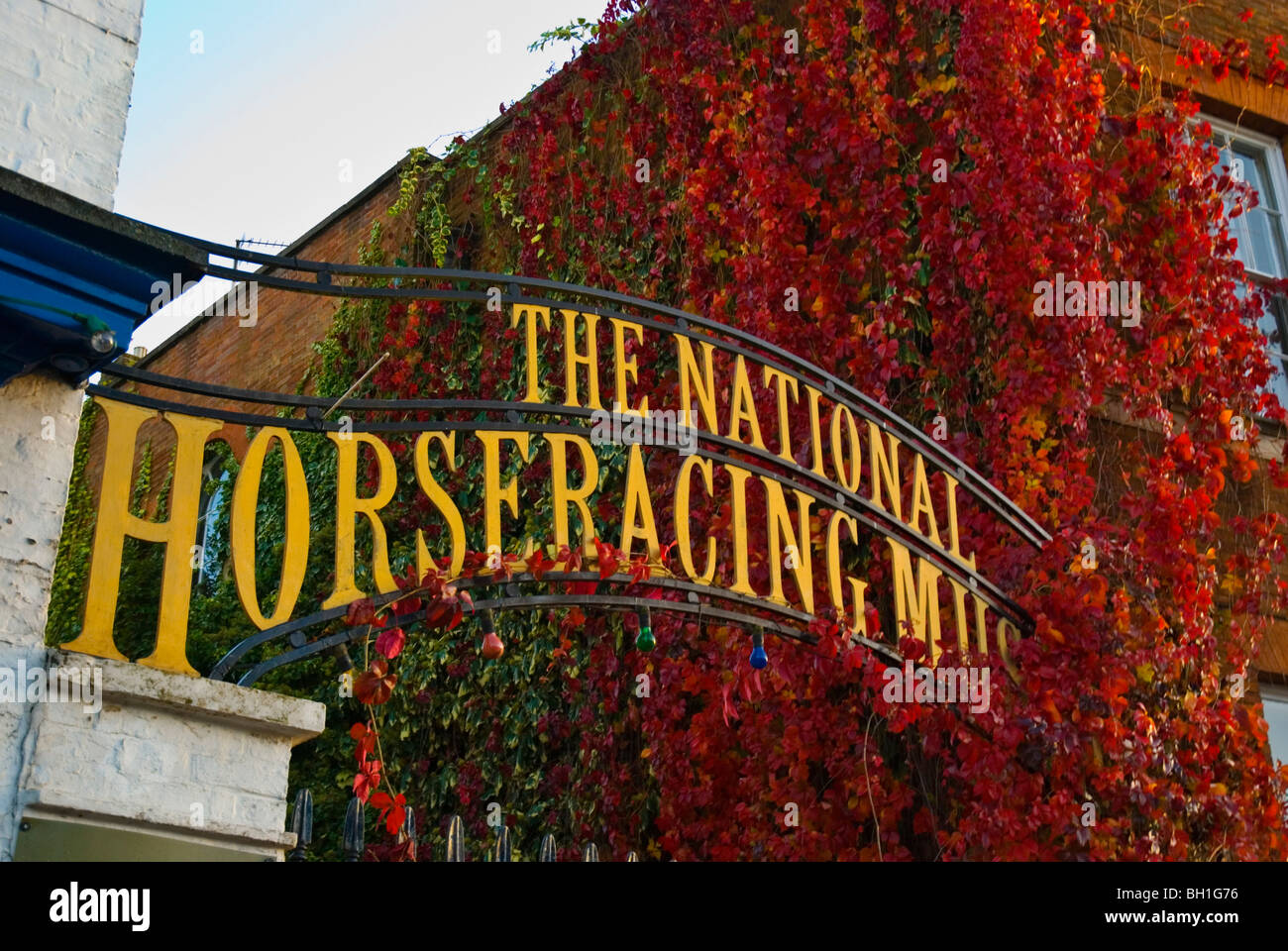 Sign outside Horse Racing Museum in Newmarket Suffolk England UK Europe Stock Photo