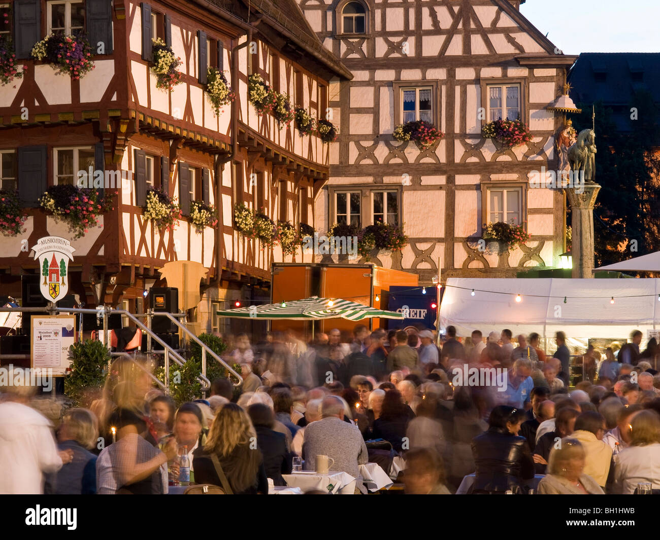 Festival in the old part of town, Forchheim, Franconia, Germany Stock Photo