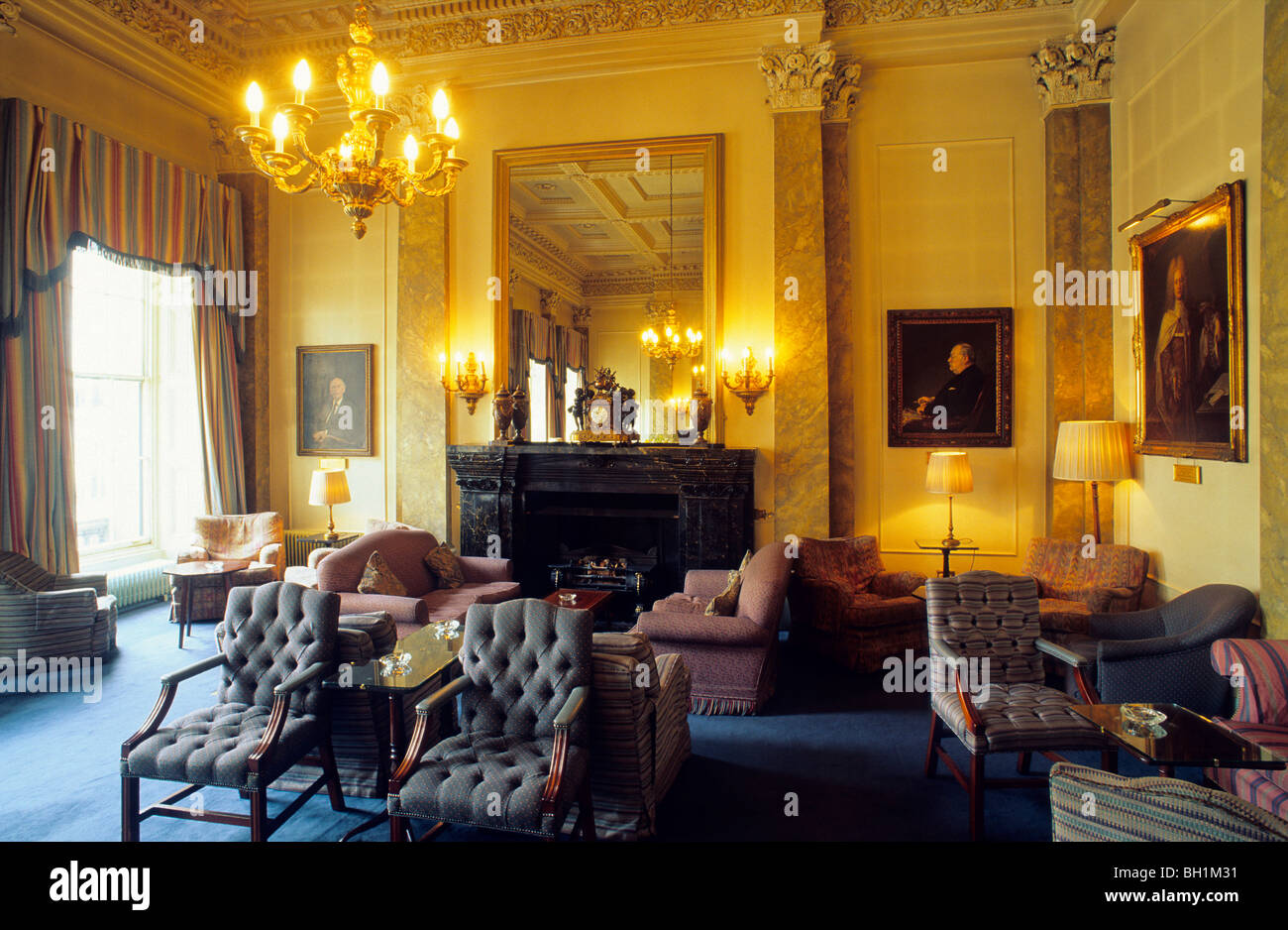 Europe, Great Britain, England, London, interior view of the Carlton Club Stock Photo