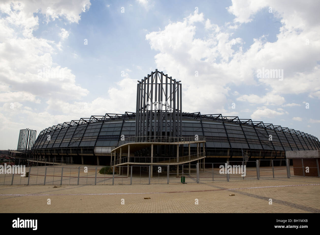 The Soccer City Orlando Stadium in Soweto, seen as the heart of football in South Africa Stock Photo