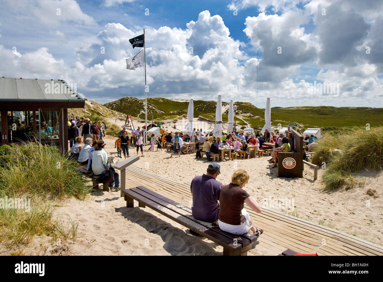 Sansibar, Restaurant in Dunes, Rantum, Sylt Island, North Frisian Islands, Schleswig-Holstein, Germany Stock Photo