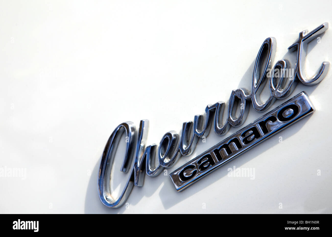 Chervrolet Camaro badge Stock Photo