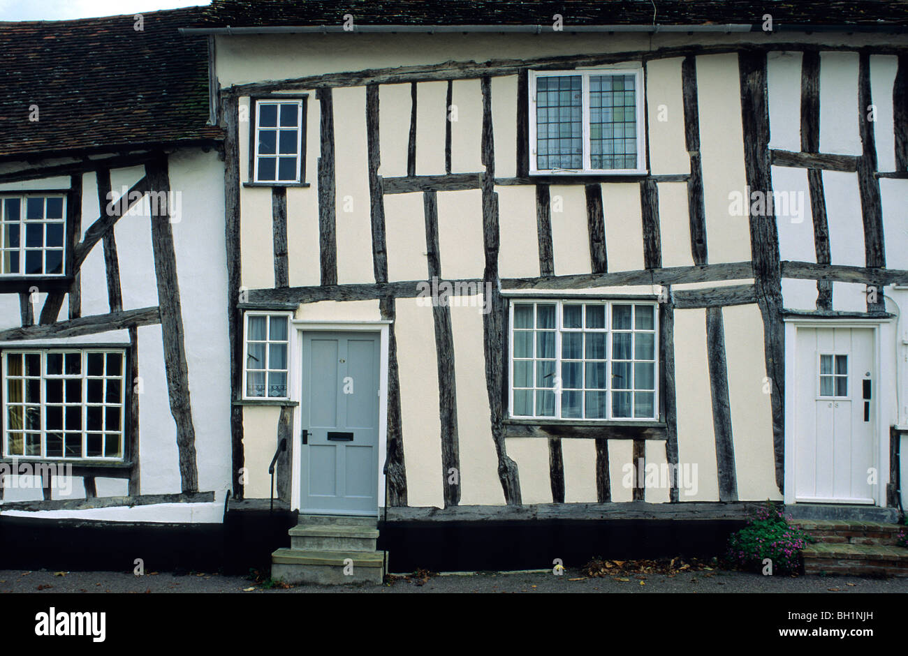 Europe, England, Suffolk, Lavenham, East Anglia, half timbered houses