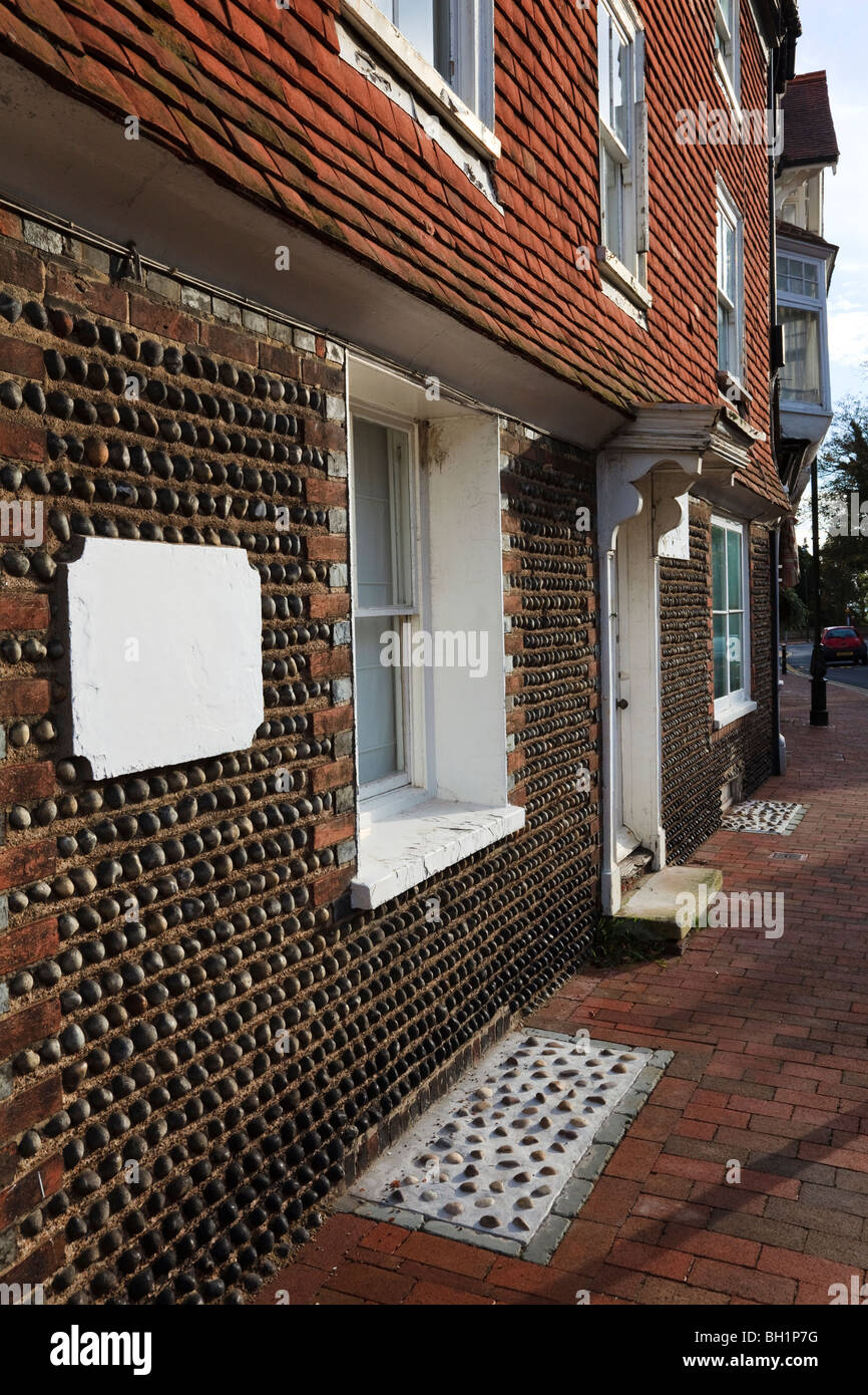 Views of Cottages and Shops in Bexhill Old Town, East Sussex, UK Stock
