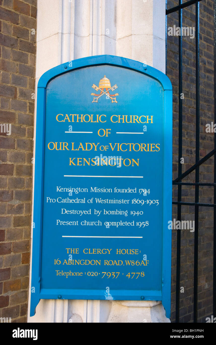 Our Lady of Victories Catholic Church Kensington London England UK Stock Photo