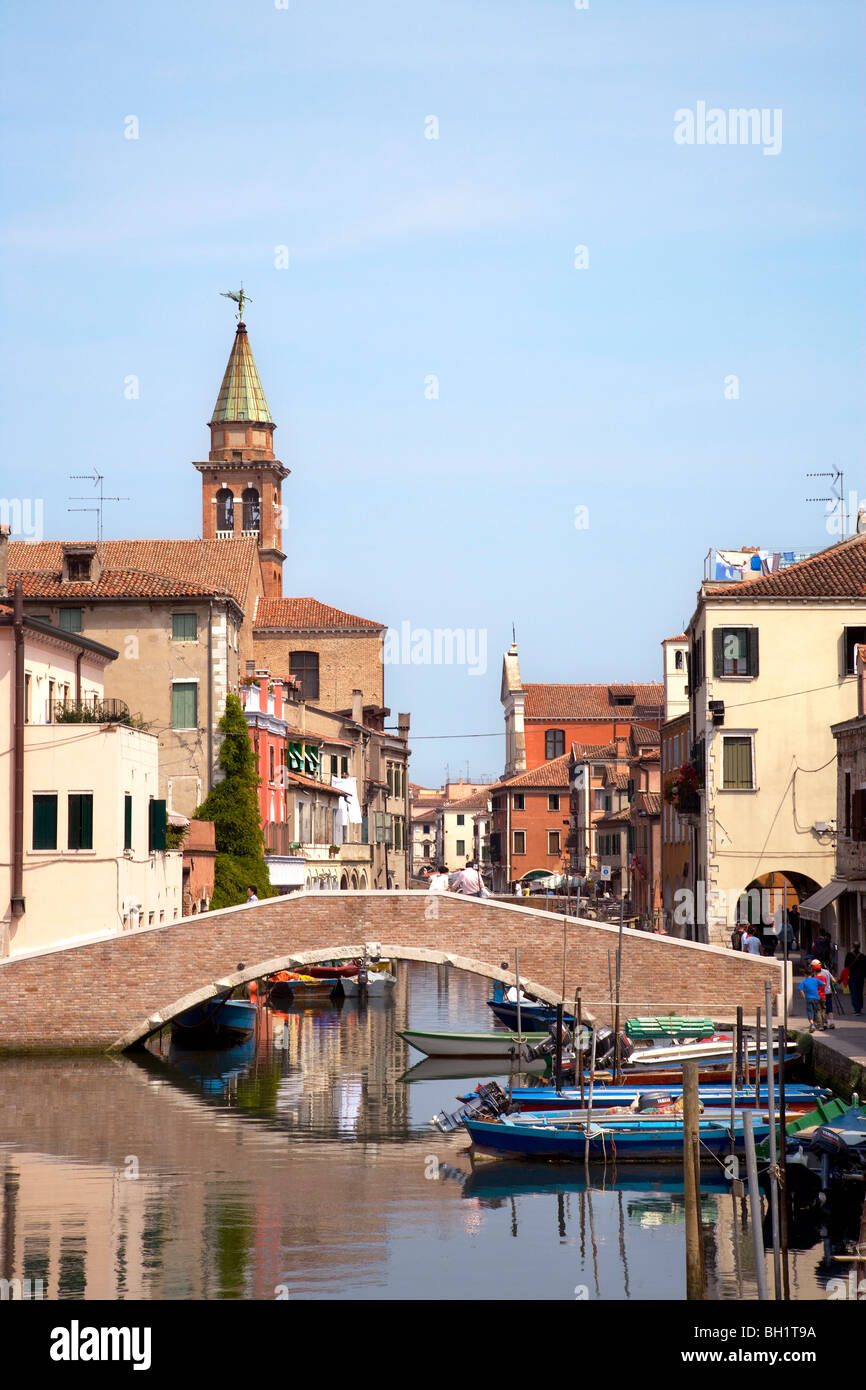 Vena Canal, Chioggia, Venice, Laguna, Veneto, Italy Stock Photo