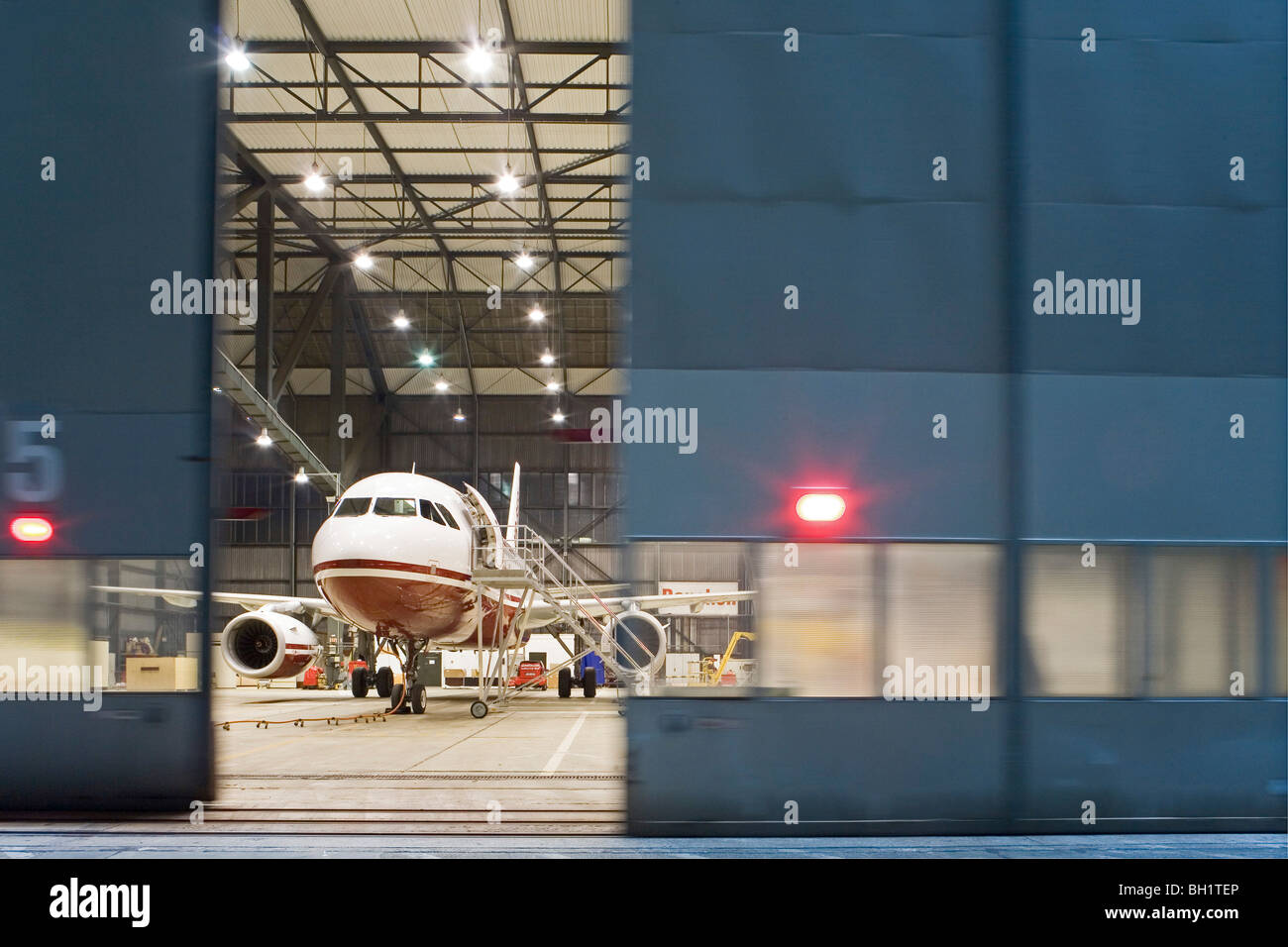 Hangar Air Berlin, Tegel Airport, Berlin, Germany Stock Photo