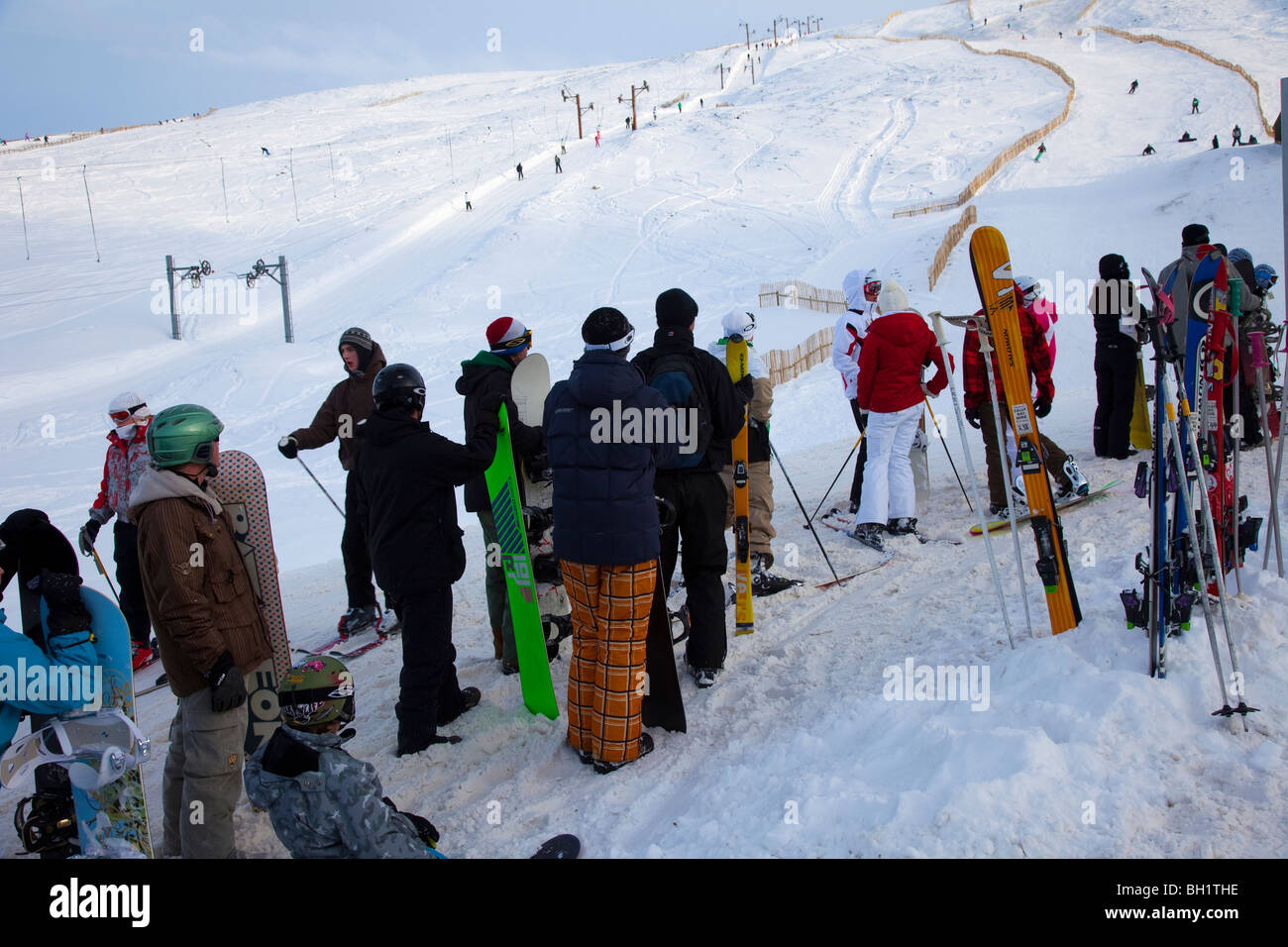 The Glenshee ski resort in the Grampians, near Braemar, in the Cairngorms National Park