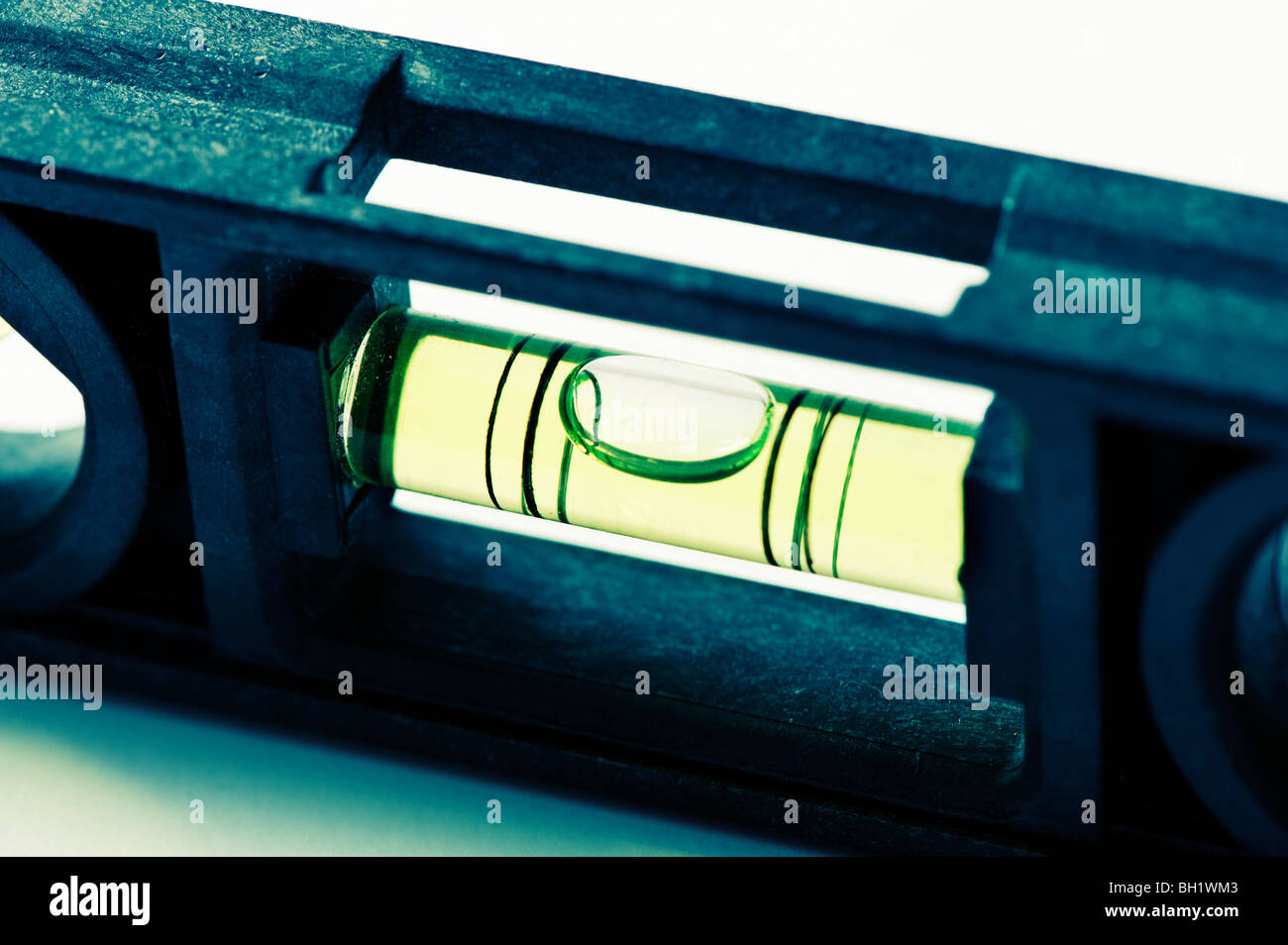 Bubble in Spirit Level Stock Photo Alamy