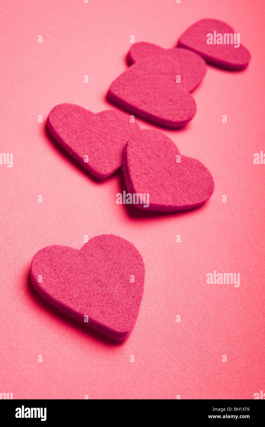 valentine hearts, love concept Stock Photo