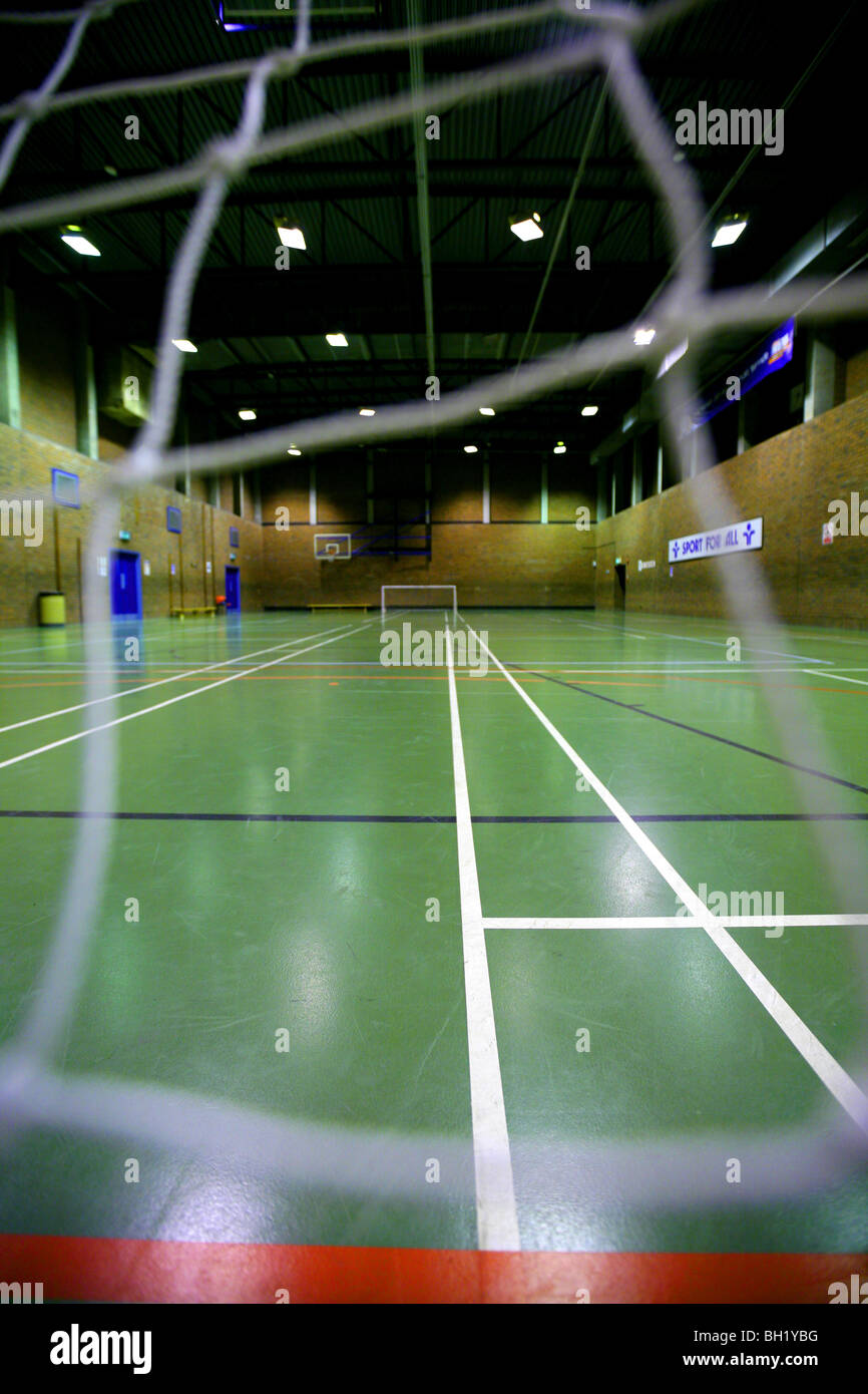 Indoor football hall Stock Photo