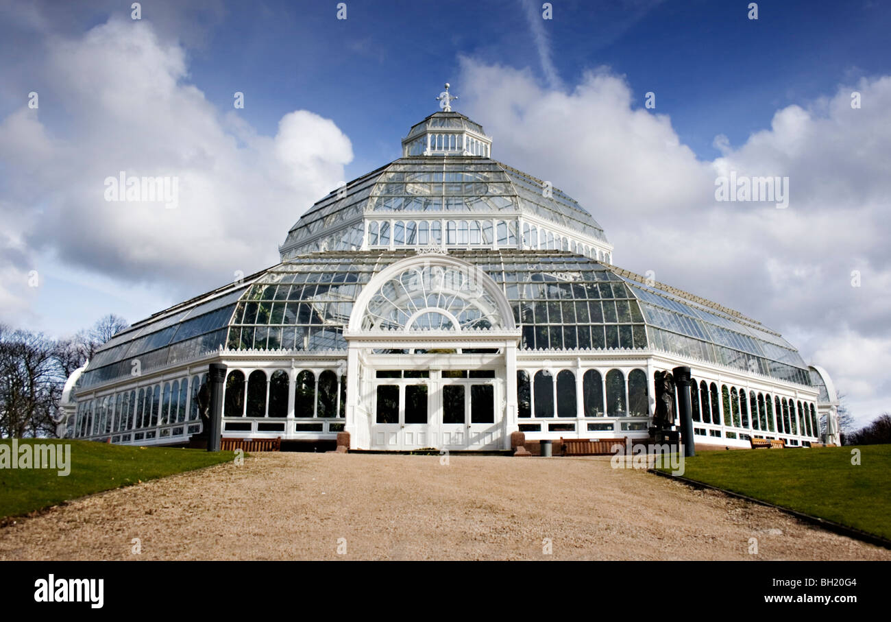 Sefton Park Palm house, Liverpool, England, completed in 1896 Stock