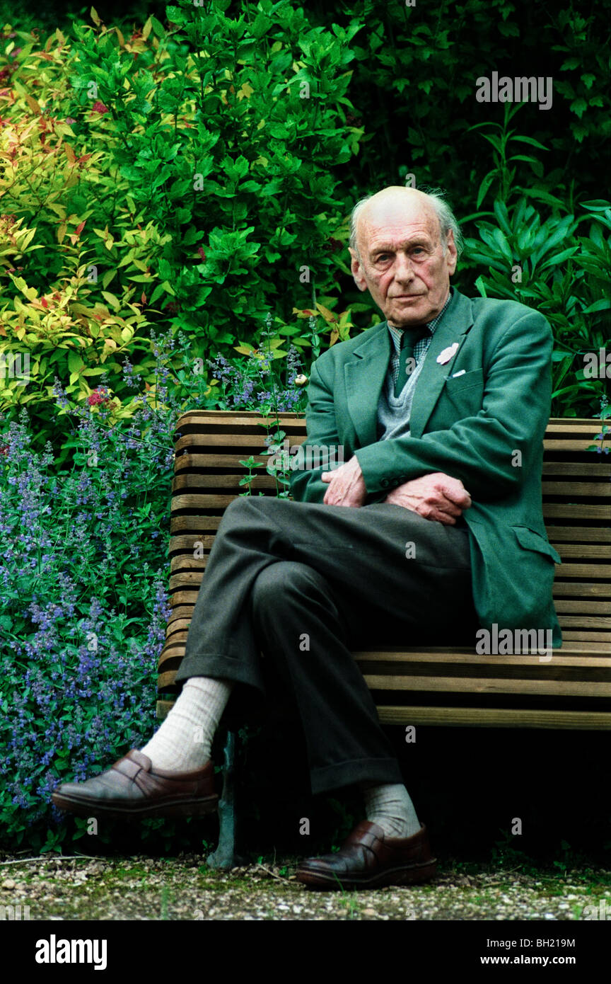 Lord Raglan pictured in the garden of his home at Cefn Tilla Court near Usk Monmouthshire South Wales UK Stock Photo