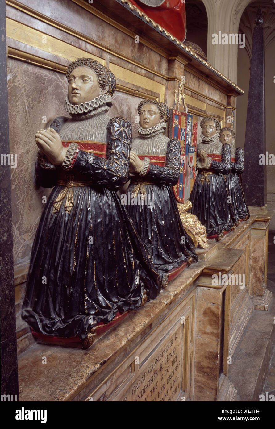Margaret Countess of Lennox Tomb with mourning daughters Westminster