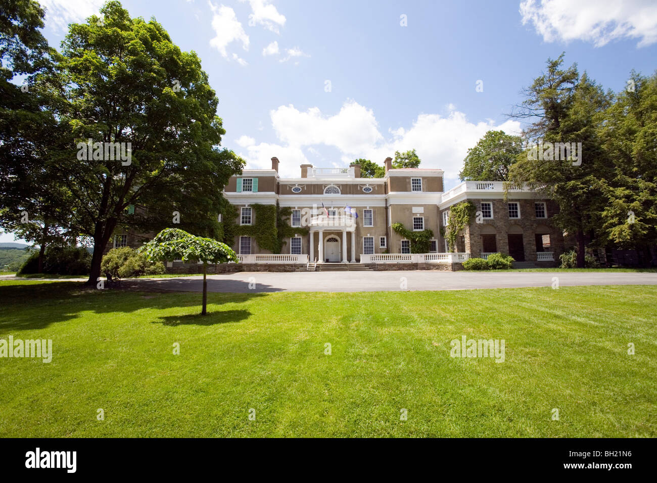 Franklin Delano Roosevelt's Home. Stock Photo