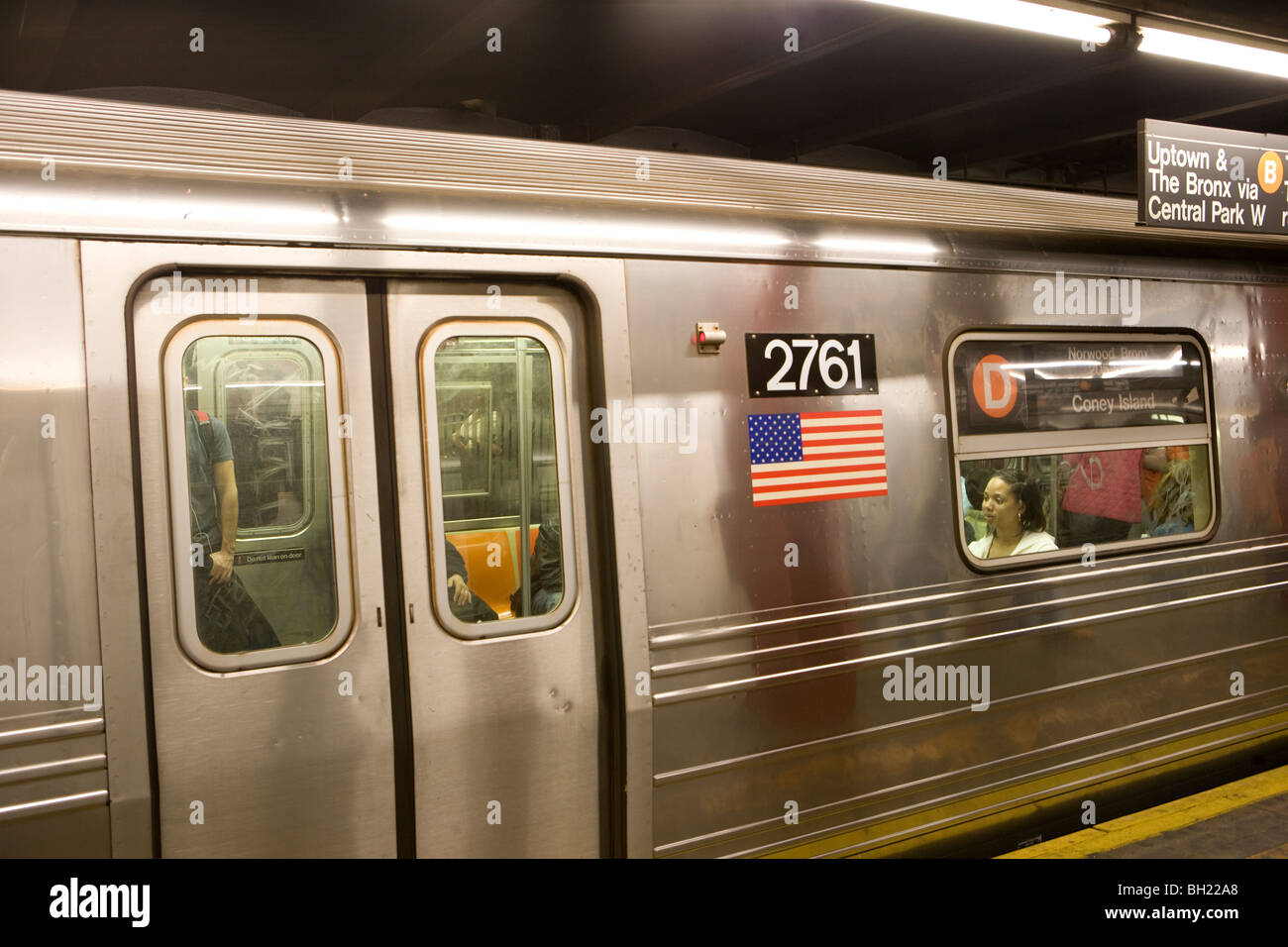 Subway train, New York City, USA Stock Photo - Alamy