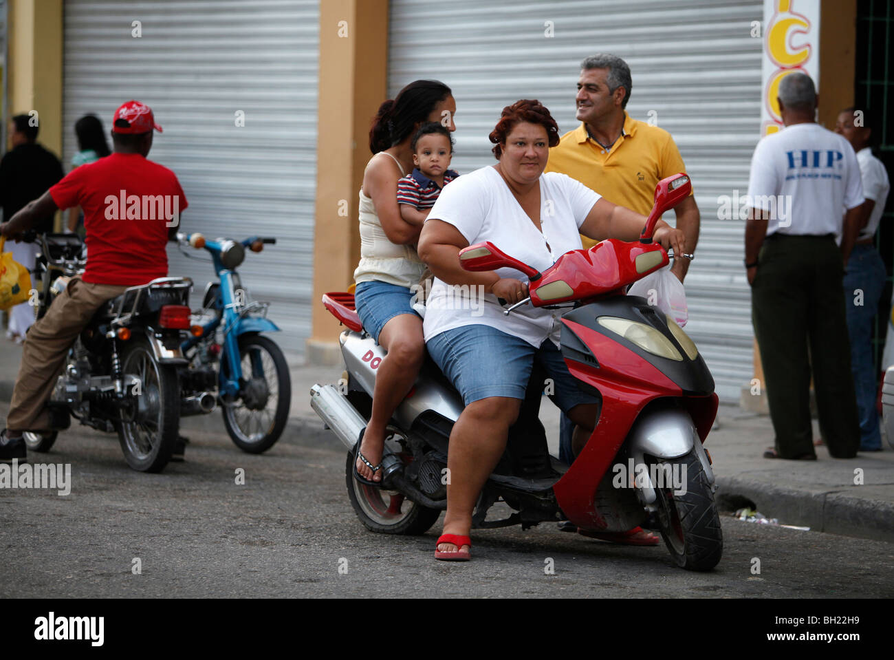 Motor bikes, Barahona, Dominican Republic Stock Photo Alamy