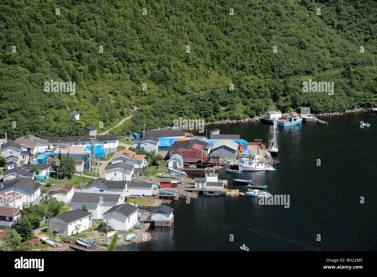 The outport village of Grey River, Newfoundland Stock Photo Alamy