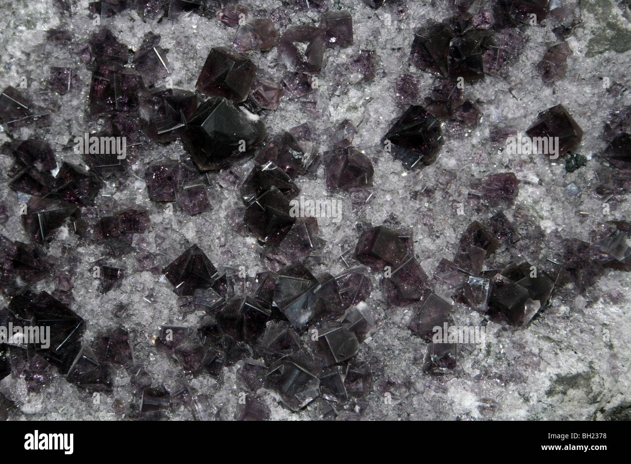 Fluorite Crystals Stock Photo