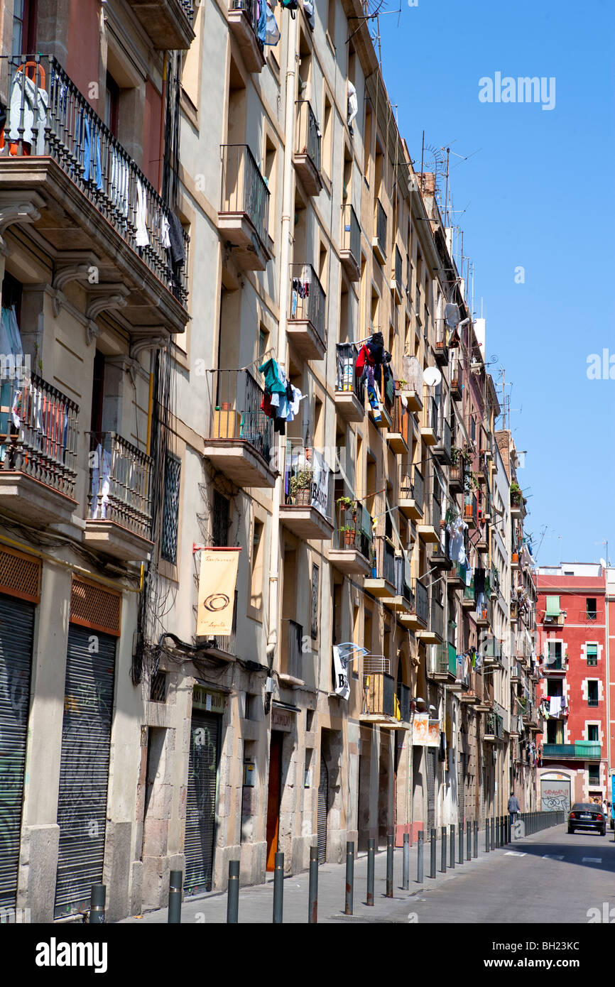 Barcelona - Rambla del Raval - El Raval district Stock Photo
