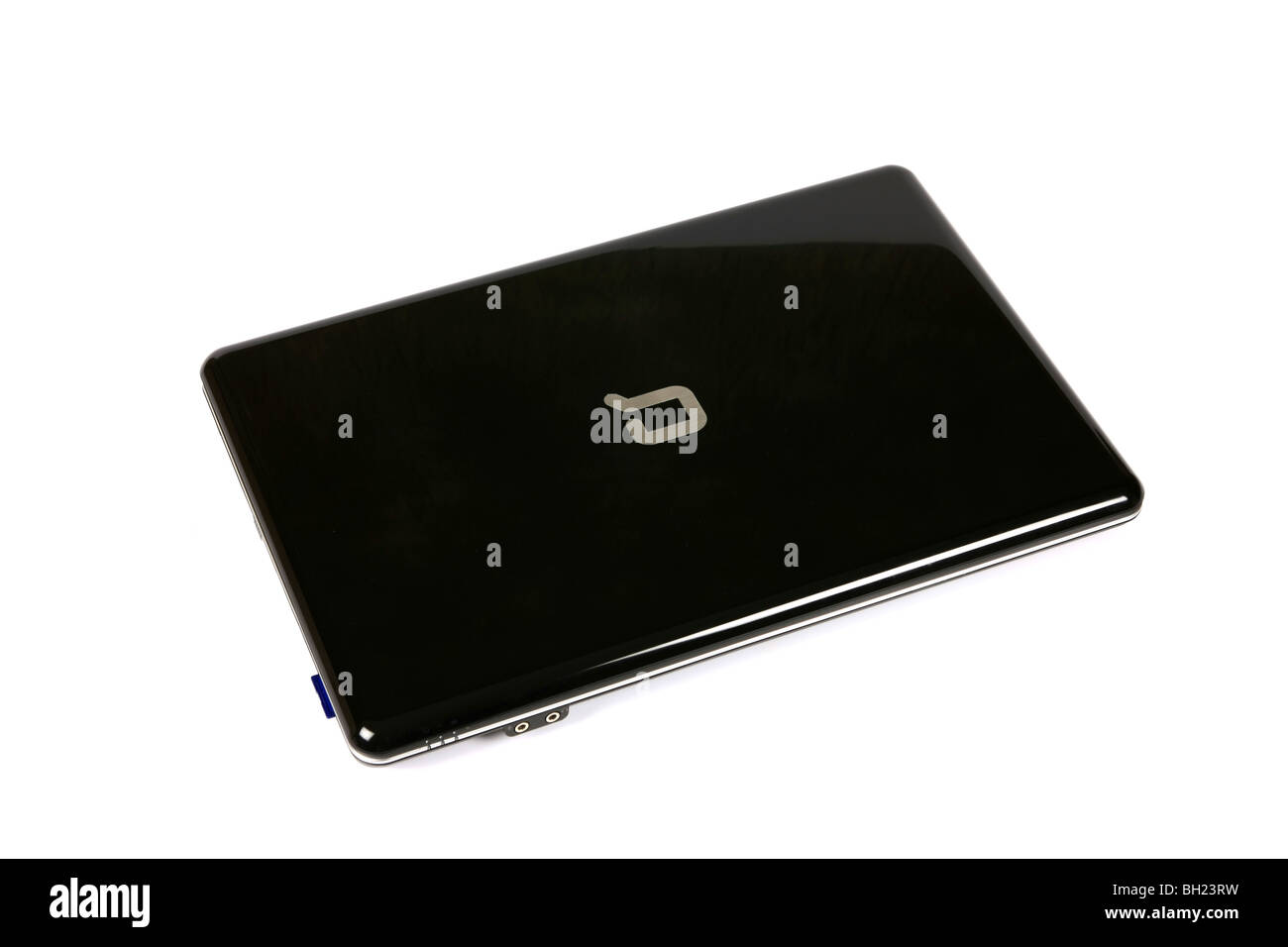 Black Compaq Laptop or Notebook portable computer against a white  background Stock Photo - Alamy