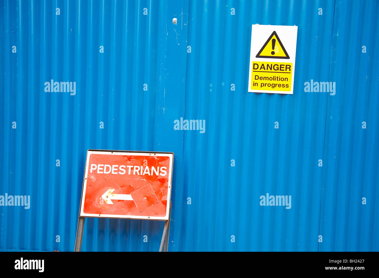 Warning signs Stock Photo