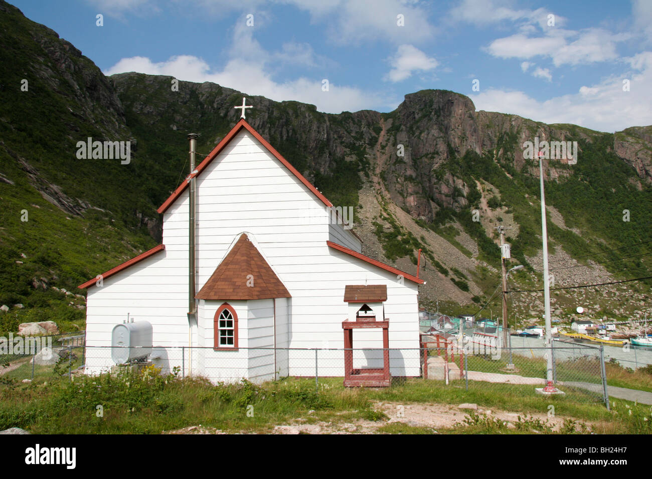 Anglican church of Francois Newfoundland Stock Photo