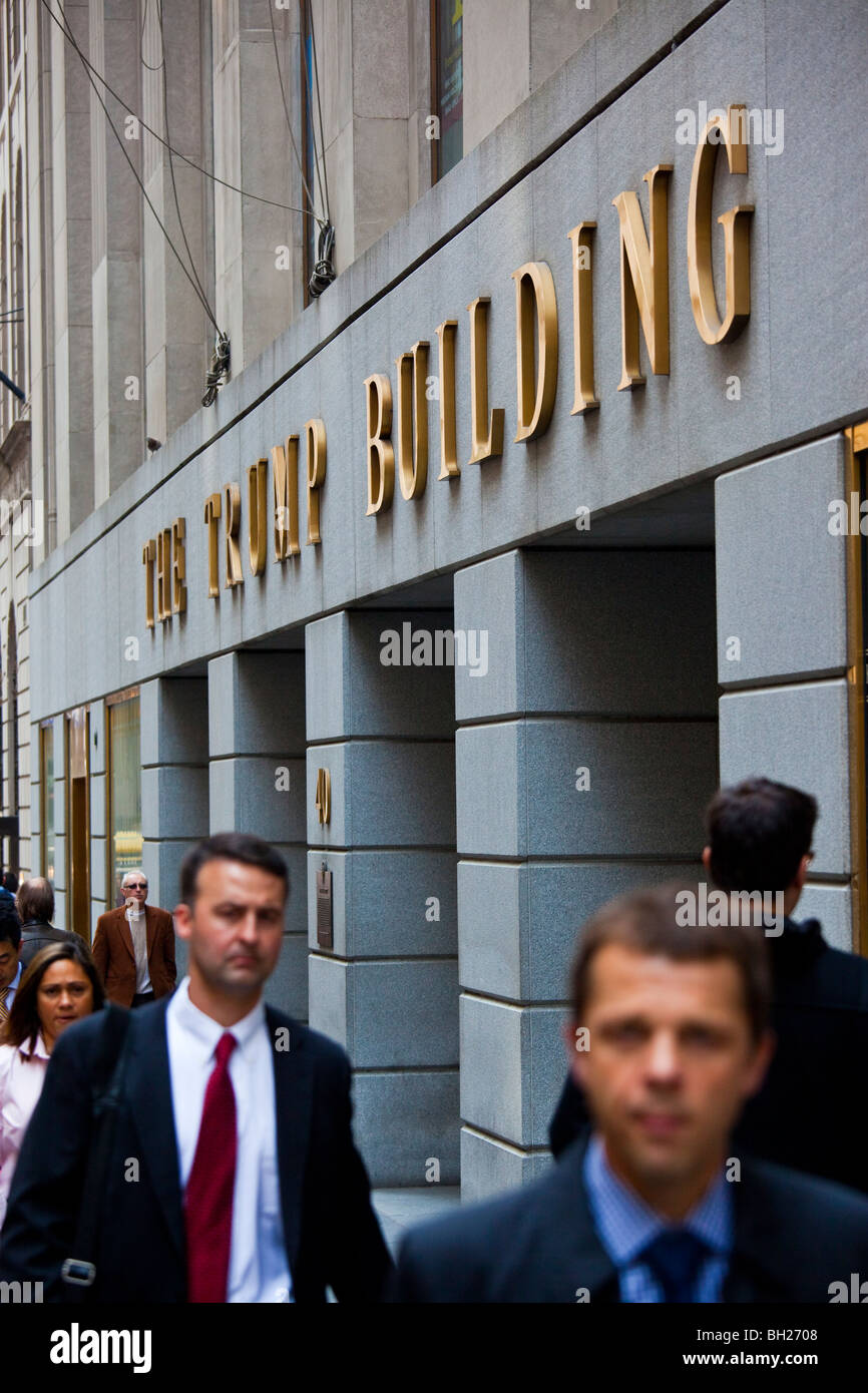 The Trump Building on 40 Wall Street in the Financial District in Manhattan, New York City Stock Photo
