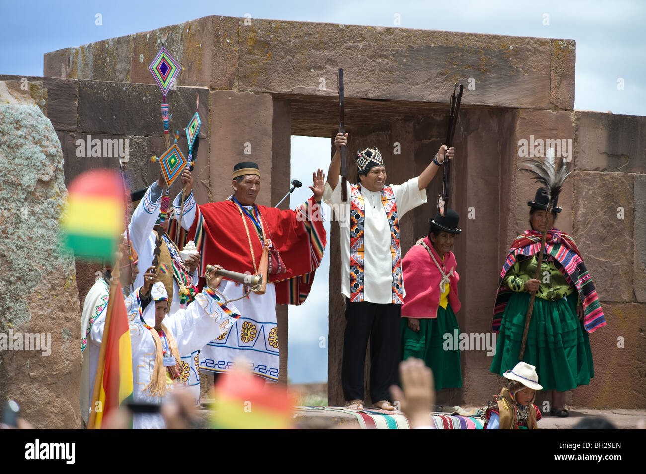 President of Bolivia, Evo Morales Ayma. Stock Photo