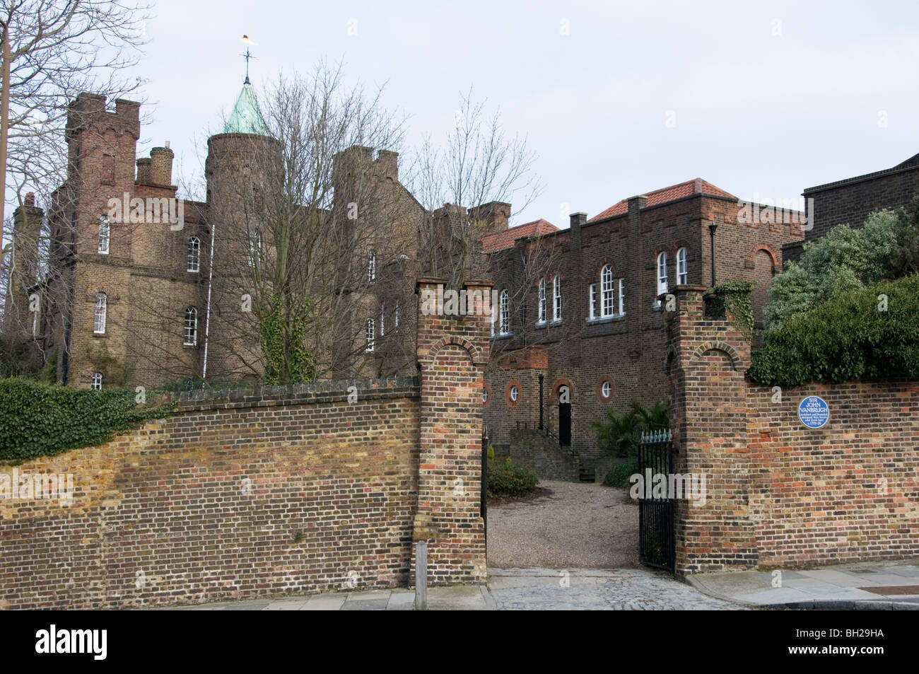 Vanbrugh Castle, the home of Sir John Vanbrugh in Maze Hill, Greenwich