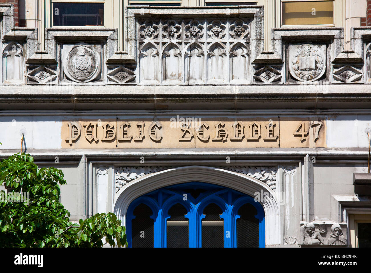 Public School 47 in Manhattan New York City Stock Photo