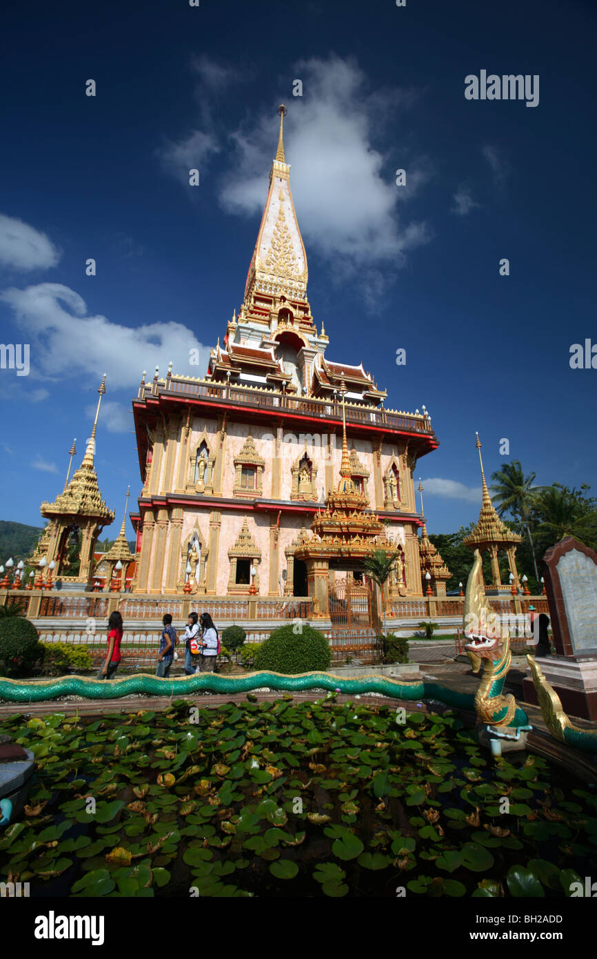 Wat Chalong temple, Phuket, Thailand Stock Photo