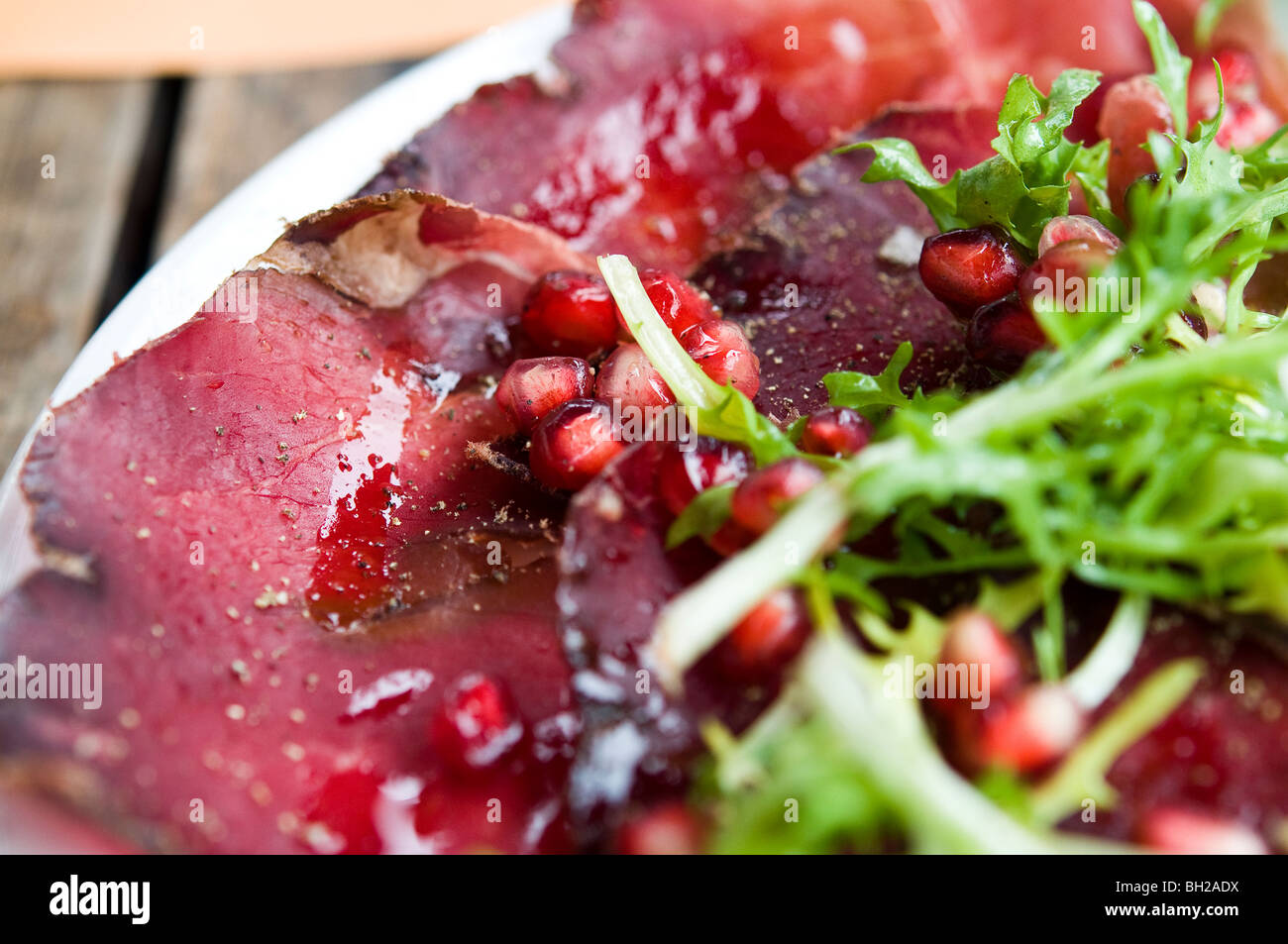 Cured beef ham Stock Photo Alamy