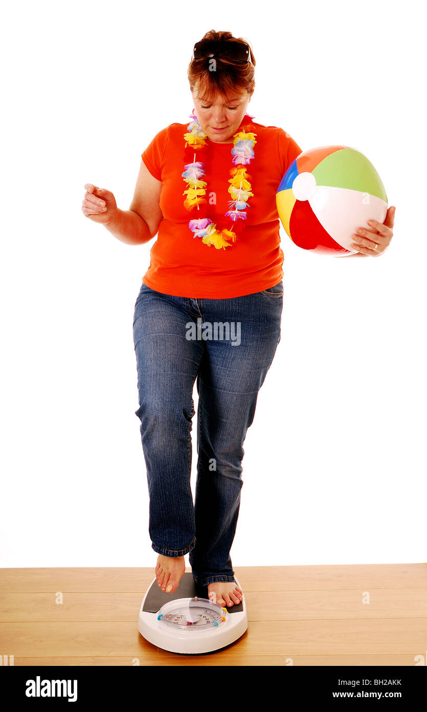 Holiday weigh in Stock Photo