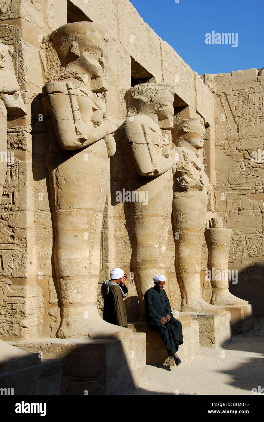 LUXOR, EGYPT. The Temple of Ramses III in the Precinct of Amun at Karnak Temple. Stock Photo