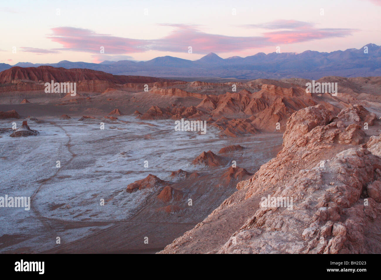 Valle de Luna, san pedro de Atacama, Chile Stock Photo
