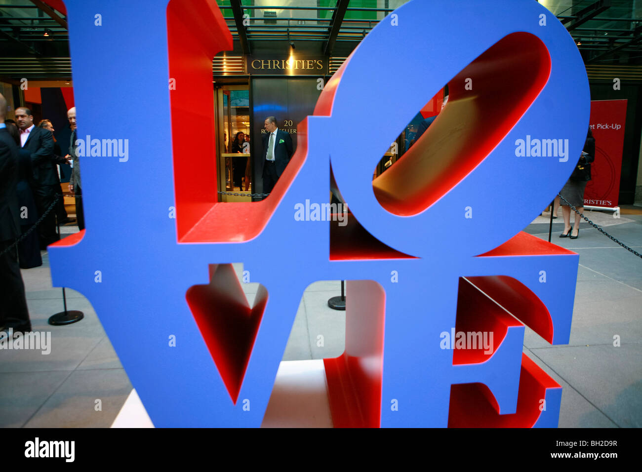 LOVE is a sculpture by American artist Robert Indiana Stock Photo