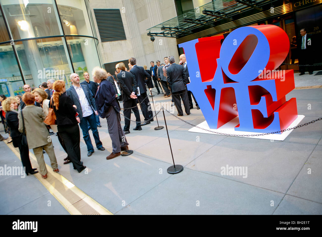 LOVE is a sculpture by American artist Robert Indiana Stock Photo