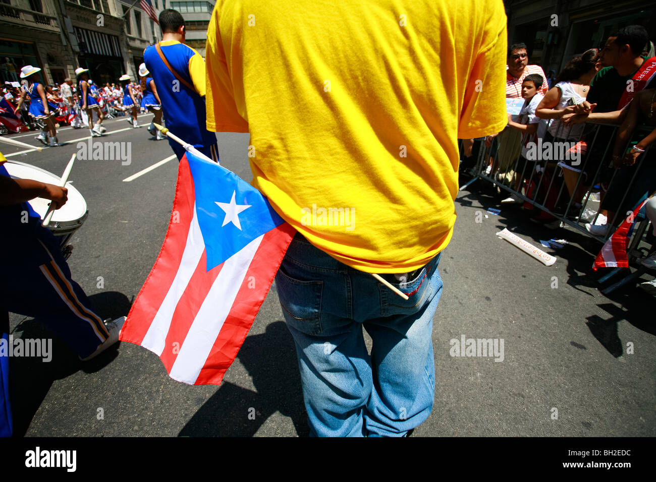 The Puerto Rican Day Parade takes place along Fifth Avenue in New York Stock Photo