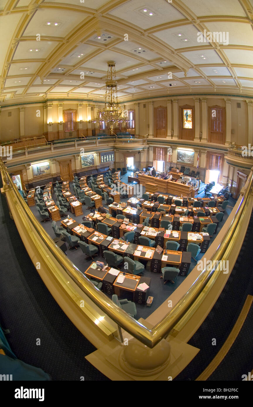 House of Representatives chamber, Colorado State Capitol, Denver Stock Photo